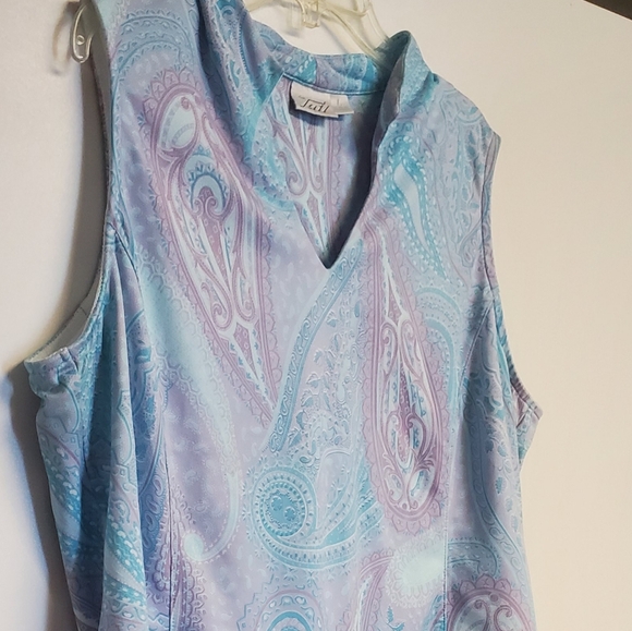 Vintage Tail  Blue and Purple Paisley Print 2 Pc. Golf Skort Set Large - Picture 4 of 9